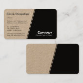 急勾配 – 白と黒（クラフト） 名刺 (正面/裏面)