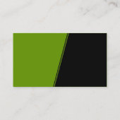 急勾配 – 緑と黒 名刺 (裏面)