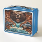 急威厳のある急ラピッドでベア狩り メタルランチボックス (裏面)