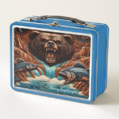 急威厳のある急ラピッドでベア狩り メタルランチボックス (正面)