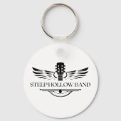 急峻な中空バンドキーチェーン – 引用文 キーホルダー (正面)