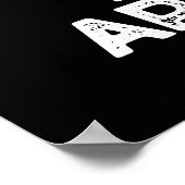 急性虫垂おもしろい体パーツPun Dark BG ポスター (角)