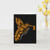 急性骨髄性白血病認識度ハミンバードオラン カード (黄色い花)