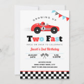 急成長!2歳のレーシングバースデー 招待状 (正面)