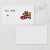 急斜面の金属 名刺 (正面/裏面)