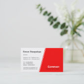 急斜面-白および赤 名刺 (スタンド正面)