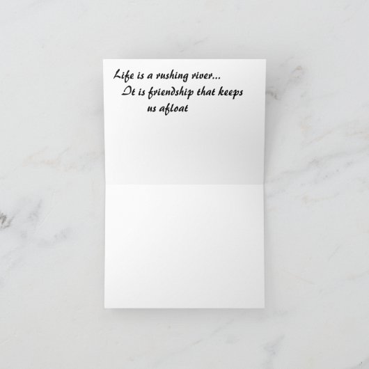 急流のカヤッカー カード (内部)