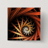 急流のフラクタル 缶バッジ (正面)