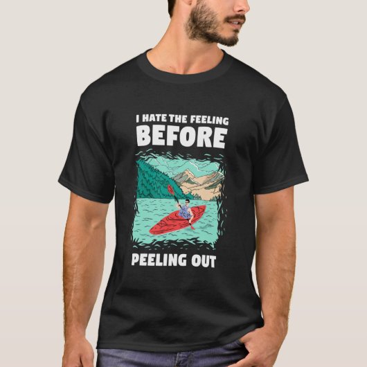 急流ラフティング前の気持ち Tシャツ (正面)