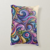 急渦巻形の動色バースト アクセントクッション (裏面(縦))