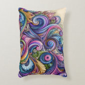 急渦巻形の動色バースト アクセントクッション (正面(垂直))