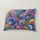 急渦巻形の動色バースト アクセントクッション (裏面)