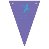 急独身のいで独身の強く バンティングフラッグ (第3の旗)