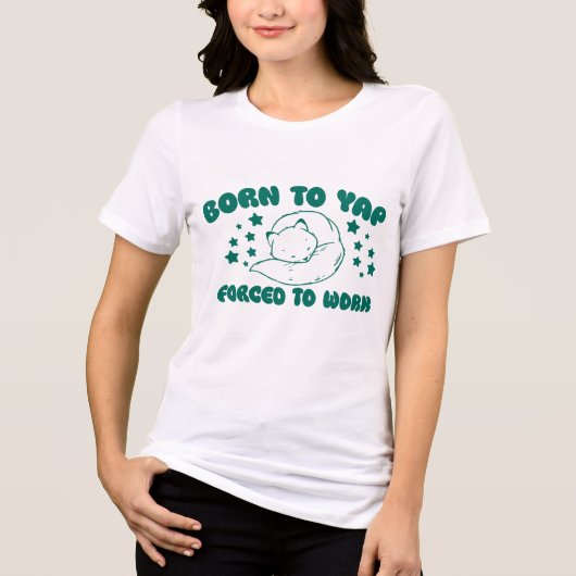 急生まれに仕事に追い込まれる トライブレンドＴシャツ (正面)