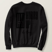 急買なクルーネック スウェットシャツ (デザイン裏面)