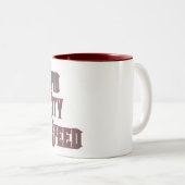 急速な都市ヴィンテージの速度-スカル踏鋤マグ ツートーンマグカップ (正面右)