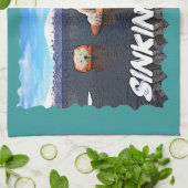 急速に沈下 キッチンタオル (折り畳み)