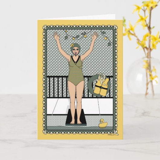 急降下In_C_Greeting カード (黄色い花)