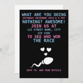 性おもしろい別のパーティー 招待状 (正面/裏面)