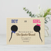 性おもしろい別開示パーティの招待状/発表 招待状 (スタンド正面)