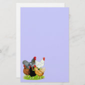 性つながれた鶏のクインテット 便箋 (正面/裏面)