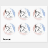 性のパーソナライズされた明らかにパーティー装飾 ラウンドシール (シート)