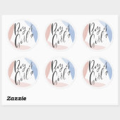 性のモダン明らかにパーティー装飾 ラウンドシール (シート)