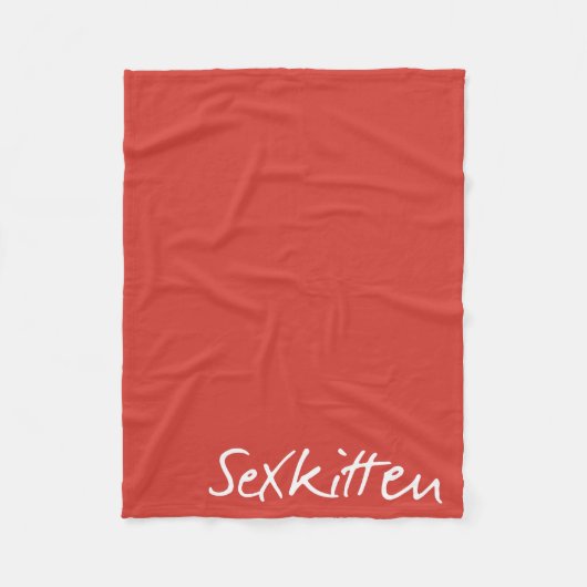 性の子ネコ-フリースブランケットで呼吸して下さい フリースブランケット (正面)