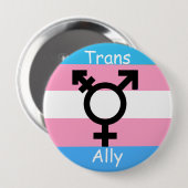 性の改革LGBTQのトランス・ジェンダーの認識度の同盟国 缶バッジ (正面&裏面)