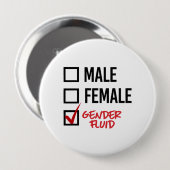 性の液体-私の性を心配しないで下さい- - LGB 缶バッジ (正面&裏面)