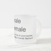 性の虫のマグ フロストグラスマグカップ (正面右)