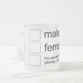 性の虫のマグ フロストグラスマグカップ (正面左)