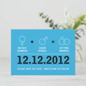 性の記号の男女の保存日付 セーブザデート (スタンド正面)