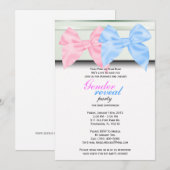 性はパーティの招待状を明らかにします 招待状 (正面/裏面)