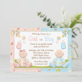 性はパーティの招待状を明らかにします 招待状 (スタンド正面)