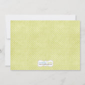 性はパーティの招待状を明らかにします 招待状 (裏面)