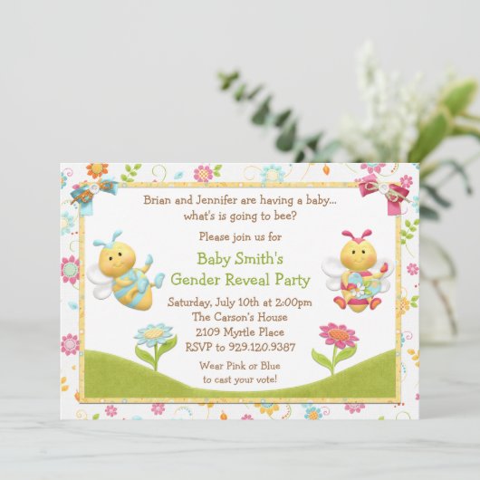 性はパーティの招待状を明らかにします 招待状 (スタンド正面)