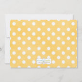 性はパーティの招待状を明らかにします 招待状 (裏面)