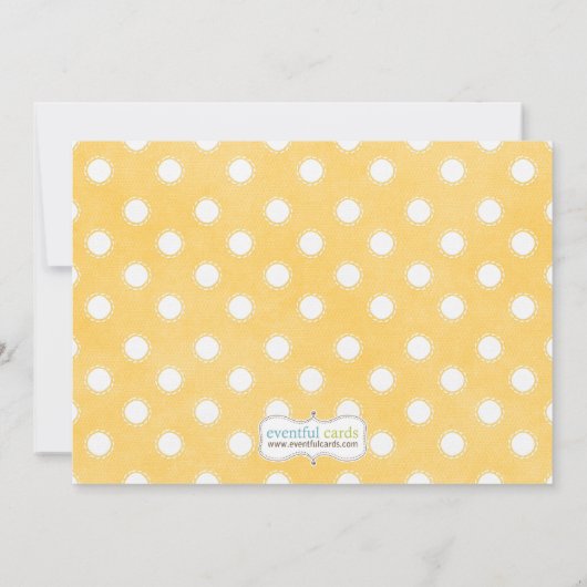 性はパーティの招待状を明らかにします 招待状 (裏面)