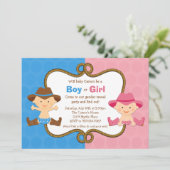 性はパーティの招待状を明らかにします 招待状 (スタンド正面)