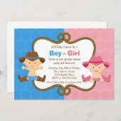 性はパーティの招待状を明らかにします 招待状 (正面/裏面)