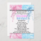 性はパーティの招待状を明らかにします 招待状 (正面/裏面)