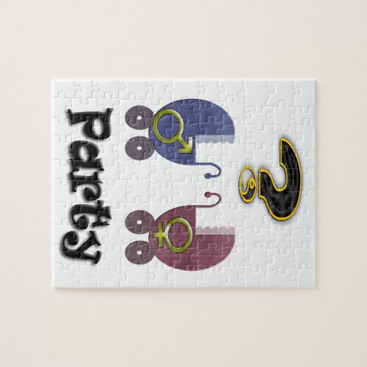 性はパーティーを明らかにします ジグソーパズル (横)