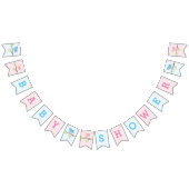 性はベビーシャワーの旗布の旗の旗を明らかにします バンティングフラッグ (全)