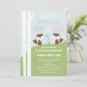 性は小さいキツネを持つパーティーを明らかにします 招待状 (スタンド正面)