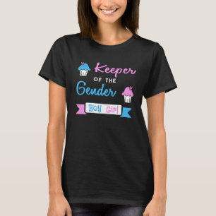 性は性の男の子または女の子の看守を明らかにします Tシャツ