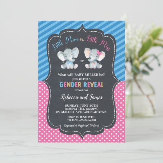 性は象の小さい人か少し失敗を明らかにします 招待状 (スタンド正面)