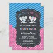 性は象の小さい人か少し失敗を明らかにします 招待状 (正面/裏面)