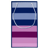 性は"男の子または女の子"のピンクおよび青いギフトバッグを明らかにします スモールペーパーバッグ (裏面)