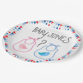 性はBabyQのプレートを明らかにします ペーパープレート (アングル)